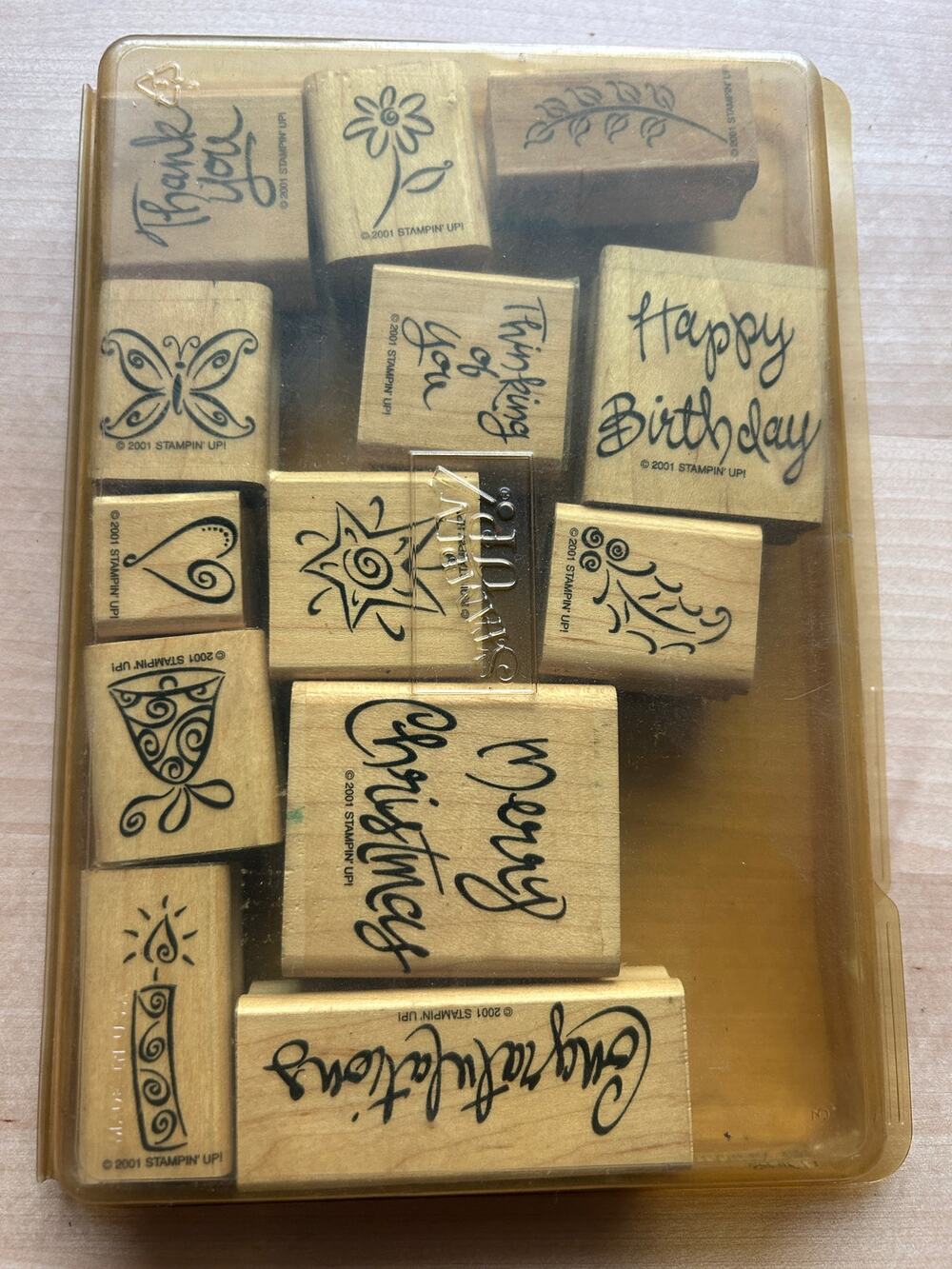 Stampin' Up! A Greeting For All Reasons Stamp Set 14 Mounted Christmas Birthday